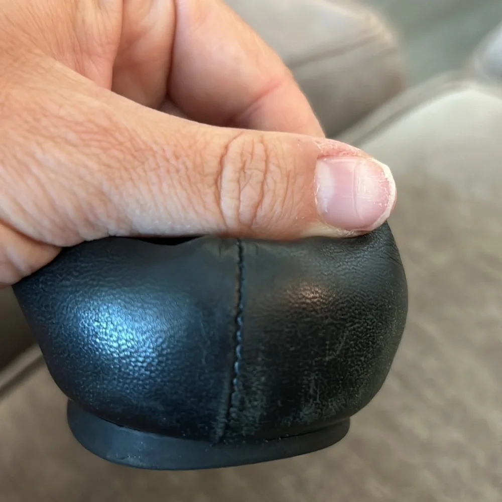 Tory Burch Minnie Travel Ballet Flat Black and Gold size 7.5 - Picture 7 of 7